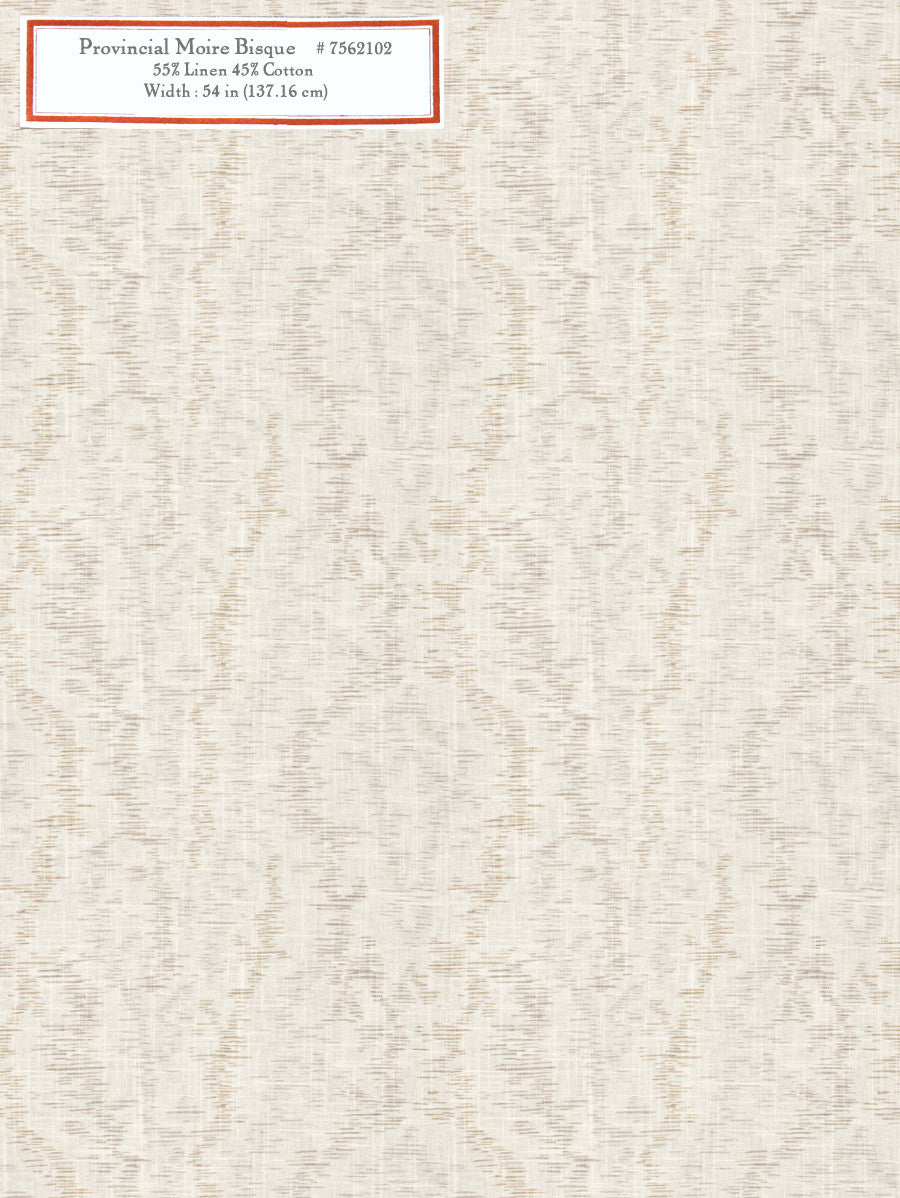 Home Decorative Fabric - Provincial Moire Bisque