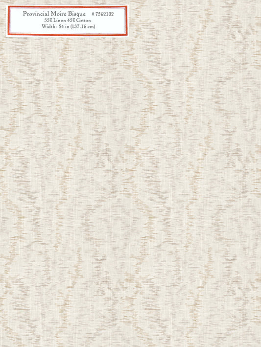 Home Decorative Fabric - Provincial Moire Bisque
