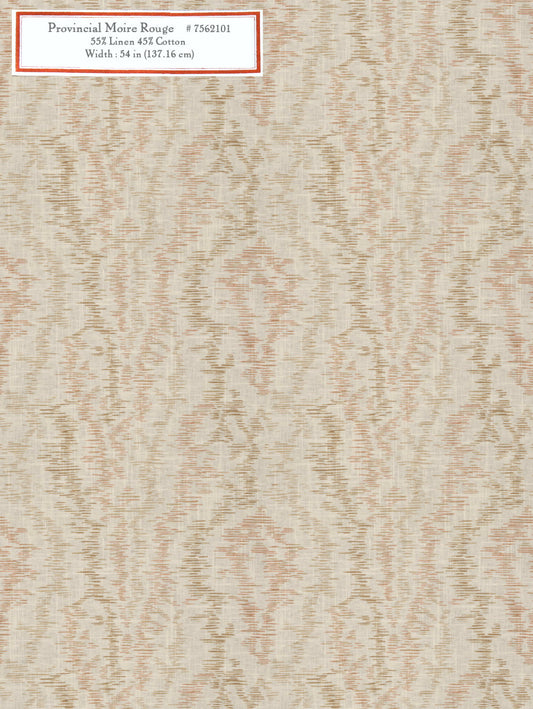 Home Decorative Fabric - Provincial Moire Rouge