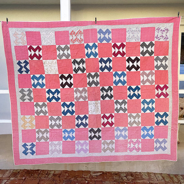 Vintage X Marks the Spot Quilt FRENCH GENERAL
