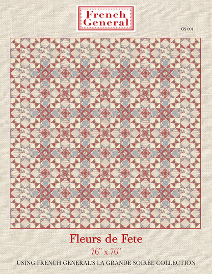 La Grande Soiree Quilt Pattern - Fleurs De Fete