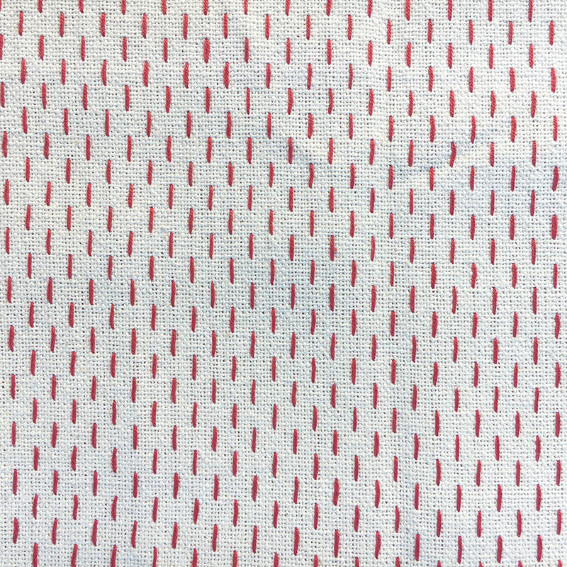 French Sashiko Pearl with Red