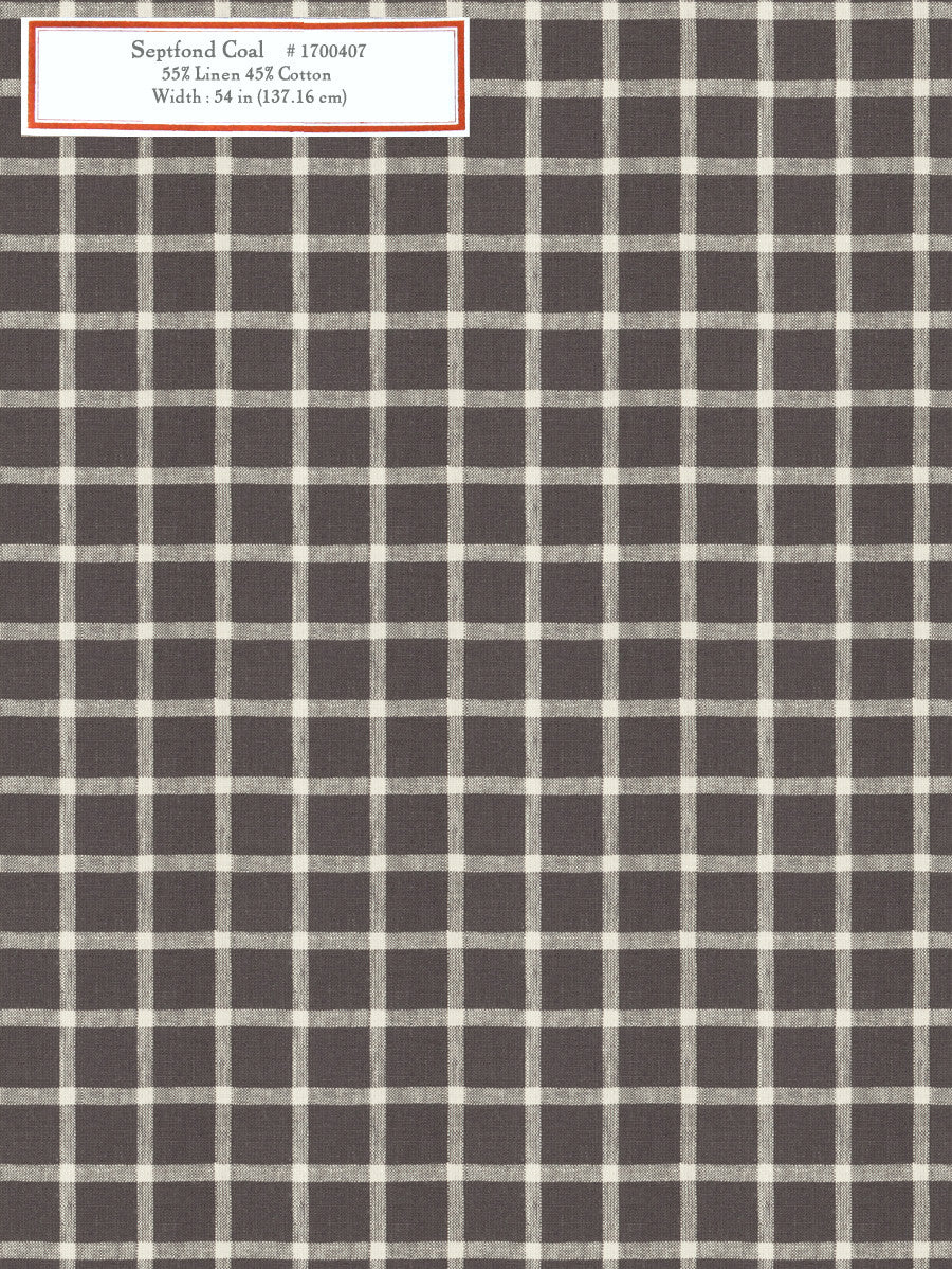 Home Decorative Fabric - Septfond Coal