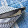 Ticking Sewing Pouch