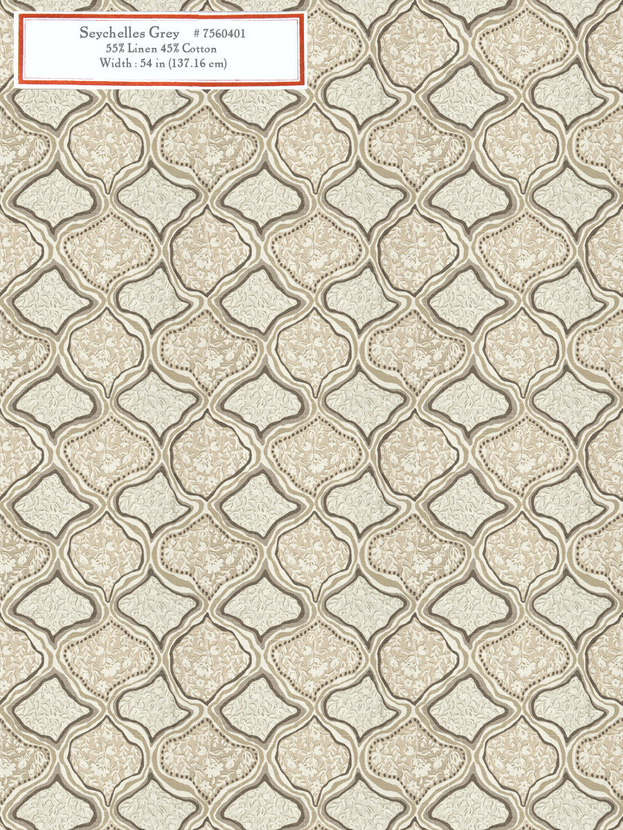 Home Decorative Fabric - Seychelles Grey