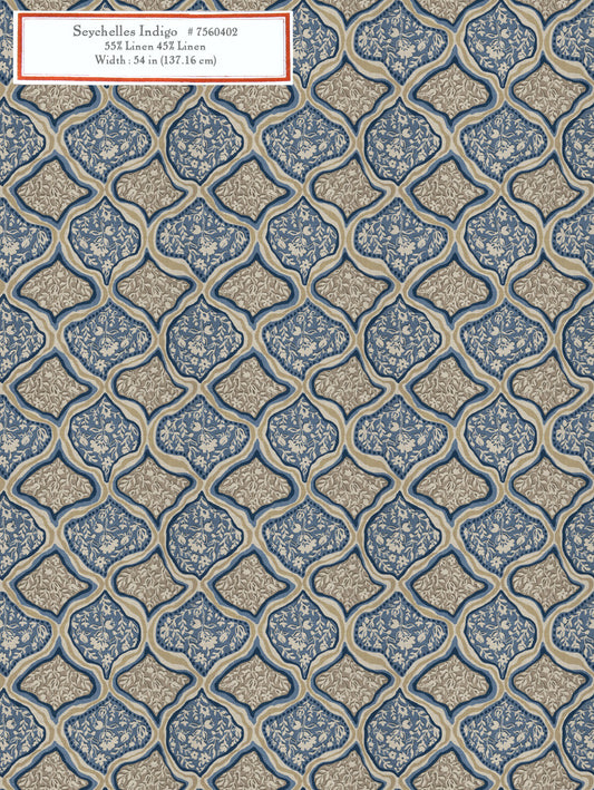 Home Decorative Fabric - Seychelles Indigo
