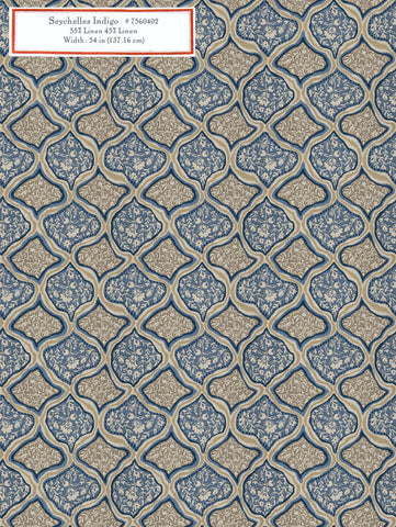 Home Decorative Fabric - Seychelles Indigo