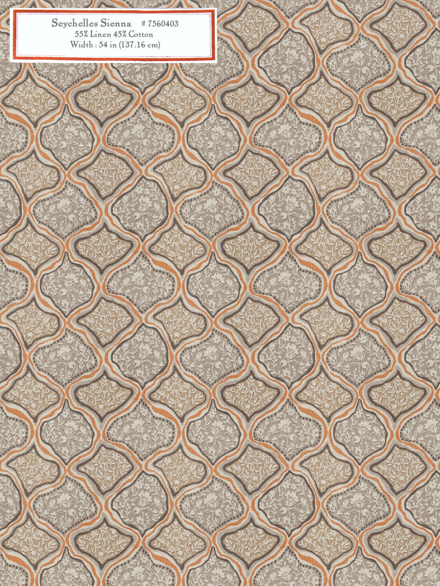 Home Decorative Fabric - Seychelles Sienna