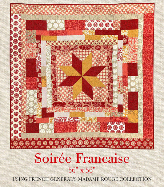 Madame Rouge - Soiree Francaise Quilt Pattern