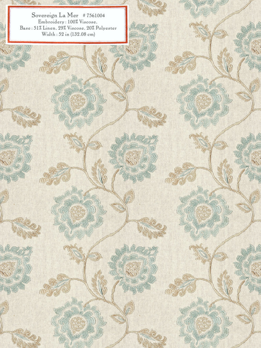 Home Decorative Fabric - Sovereign La Mer
