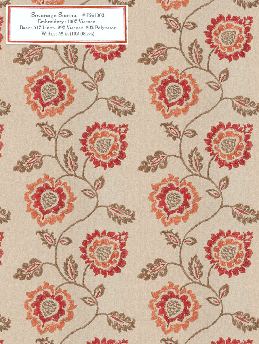 Home Decorative Fabric - Sovereign Sienna