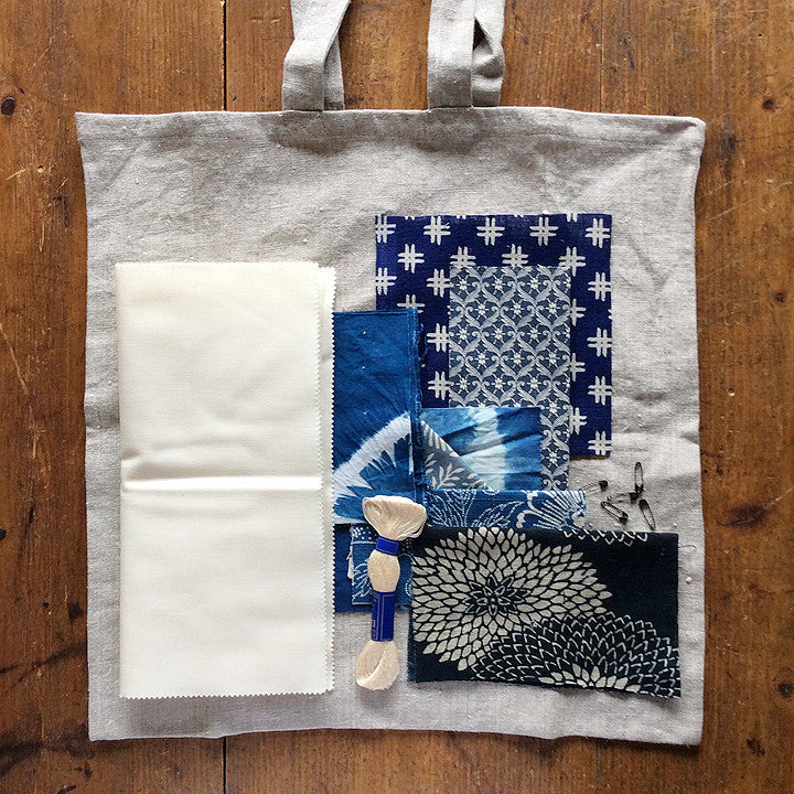 Indigo Boro Tote Kit