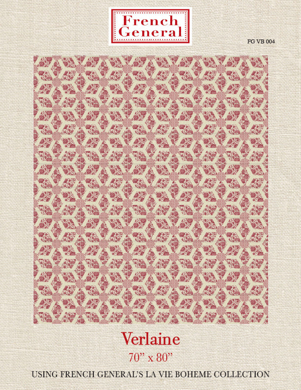 La Vie Boheme Verlaine Quilt Pattern Instructions