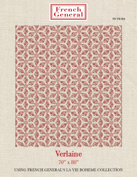 La Vie Boheme Verlaine Quilt Pattern Instructions