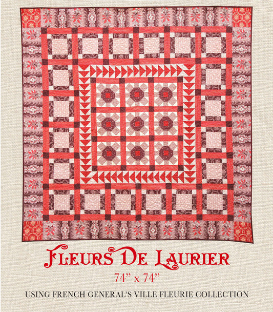 Ville Fleurie - Fleurs De Laurier Quilt Pattern