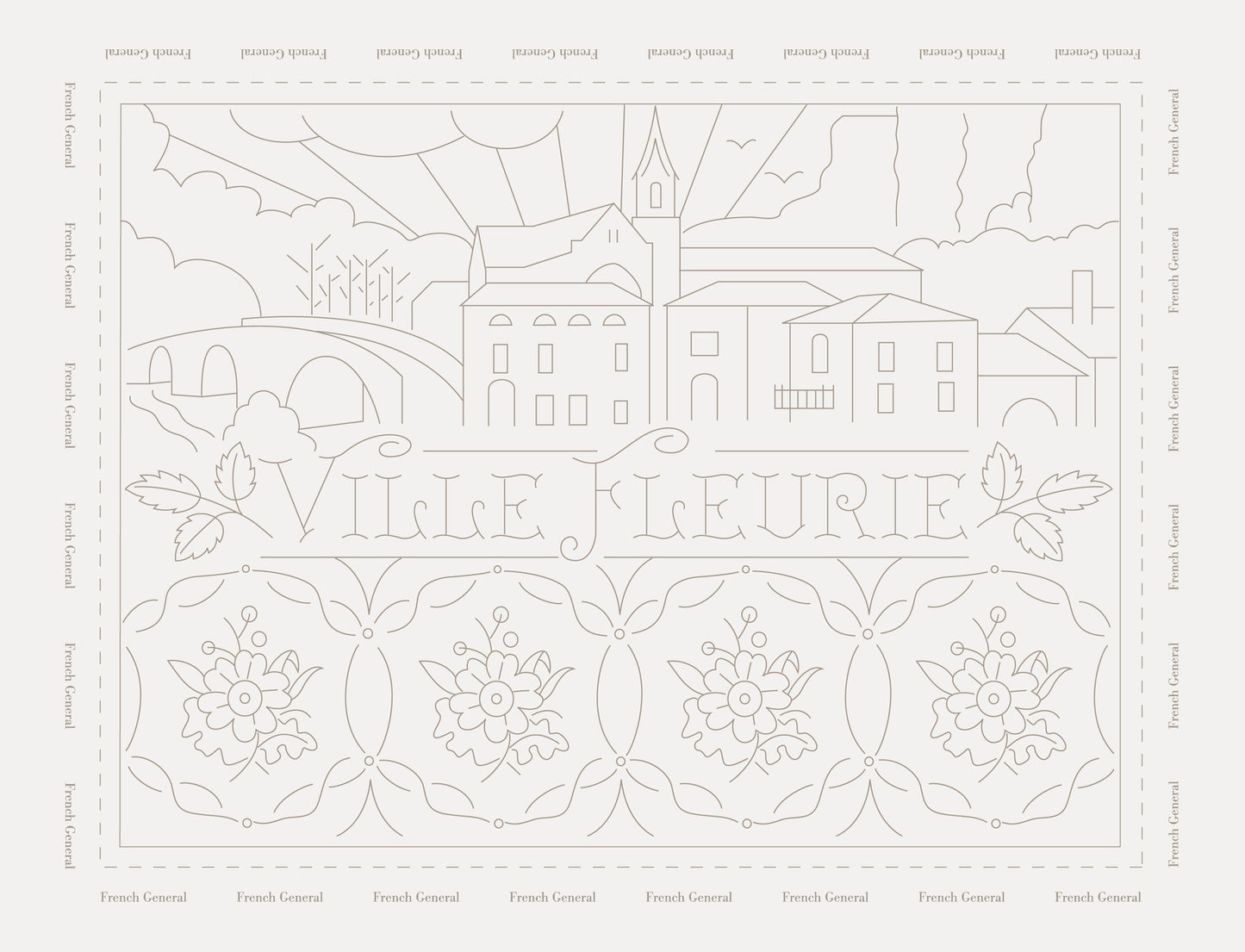 Ville Fleurie Embroidery Sampler