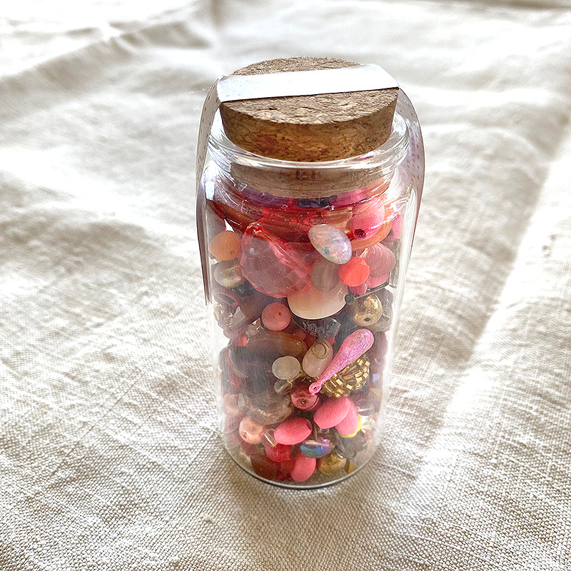 Vintage Notions Jar - Shades of Red