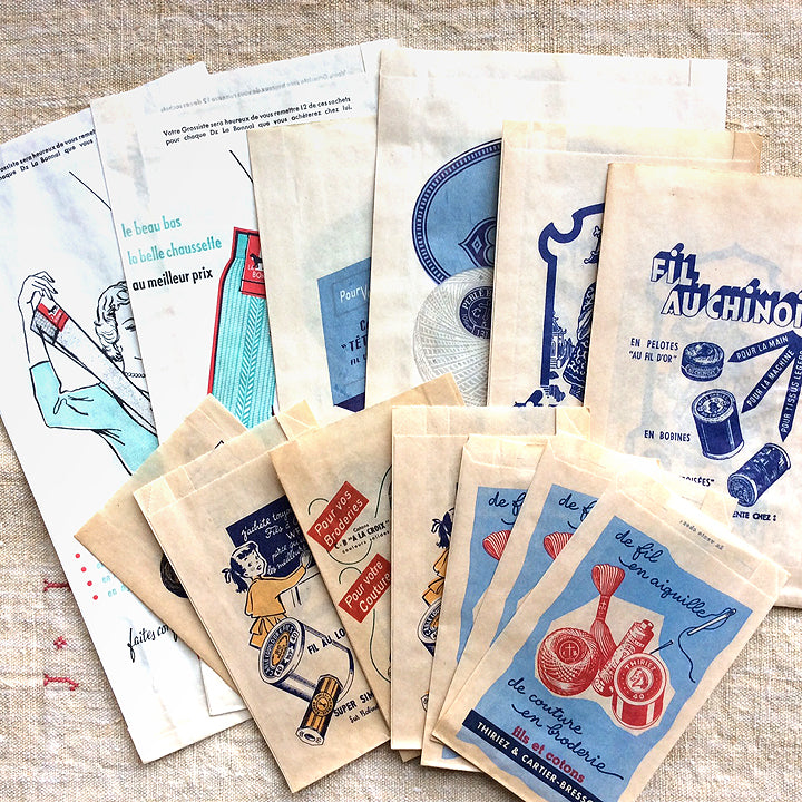 Vintage paper top bag