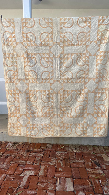 Early Primitive Basket Quilt