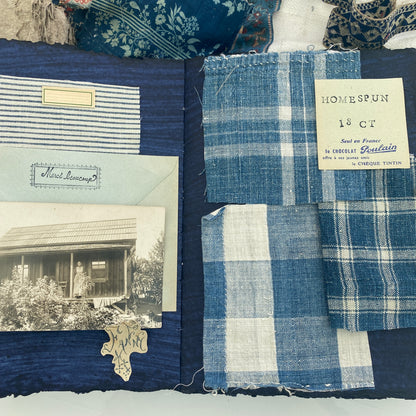 Handmade Paper Scrapbook - Linen, Indigo or Snow