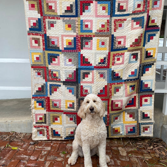 Antique Log Cabin Quilt - Cutter?