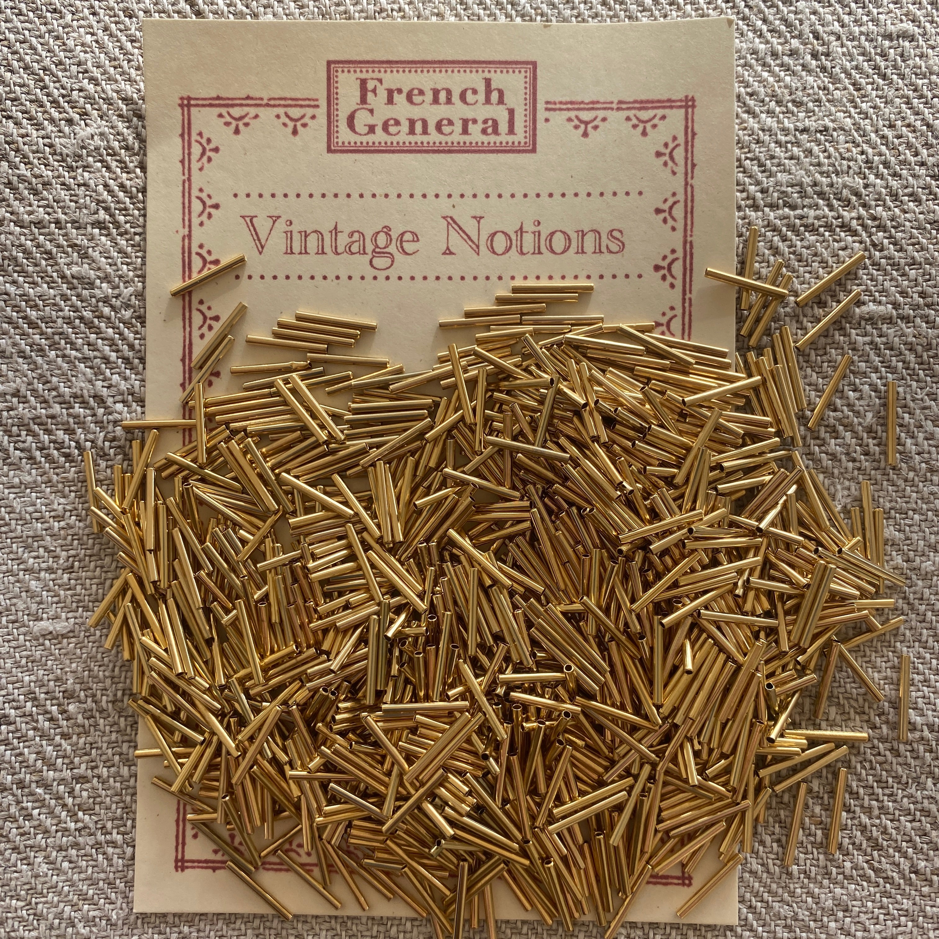 Metal Bugle Beads - Gold – FRENCH GENERAL