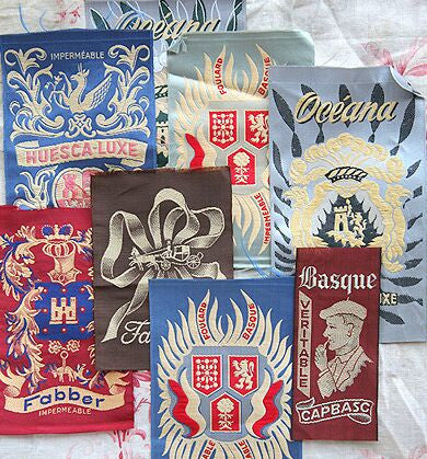 Antique French Beret Labels