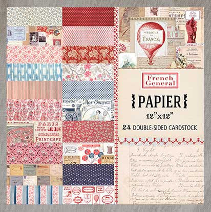 French General Paper Collection 12x12